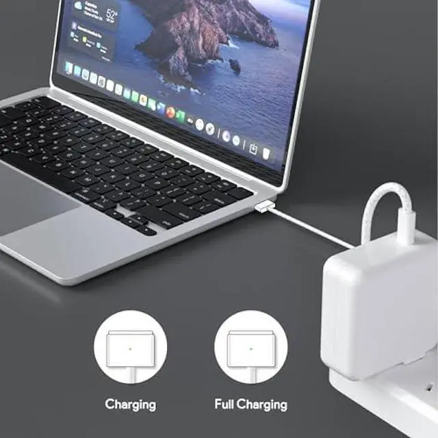 Alt view image 2 of 7 - 96W Mac Book Pro Charger- Compatible with MacBook pro 14 inch(2021-2023) & Mac Book air 13/15 inch(2022-2024),Include 6.6FT USB C to 3 Braided Cable