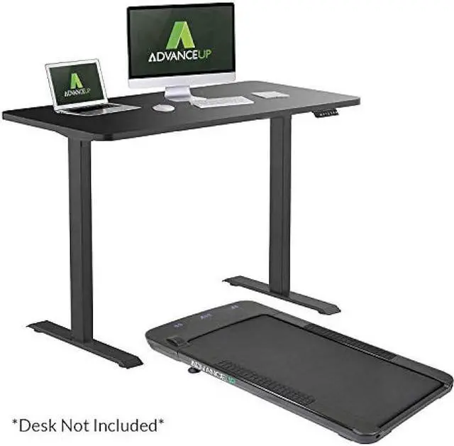 Alt view image 3 of 6 - Under Desk Electric Walking Treadmill, for Home Office Standing Desk and Cubicles, Slim 3 Workout Modes & 12 Auto Programs, Fitness Cardio Indoor Jogging Exercise Machine Black