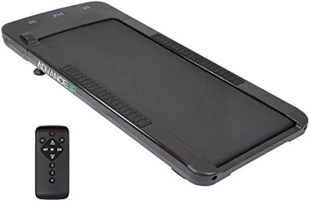 Alt view image 2 of 6 - Under Desk Electric Walking Treadmill, for Home Office Standing Desk and Cubicles, Slim 3 Workout Modes & 12 Auto Programs, Fitness Cardio Indoor Jogging Exercise Machine Black