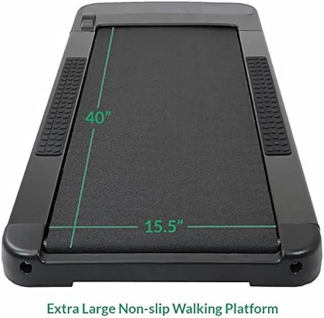 Alt view image 4 of 6 - Under Desk Electric Walking Treadmill, for Home Office Standing Desk and Cubicles, Slim 3 Workout Modes & 12 Auto Programs, Fitness Cardio Indoor Jogging Exercise Machine Black