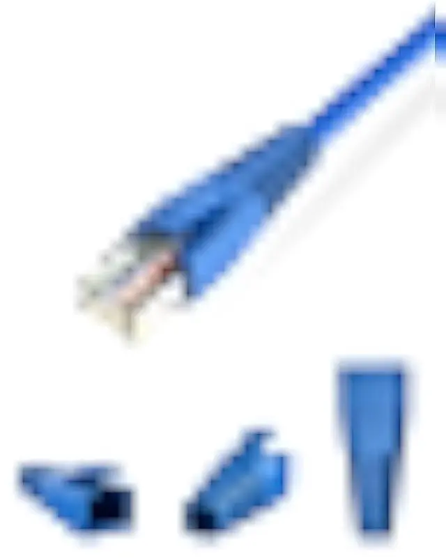 Alt view image 6 of 6 - CableCreation RJ45 Ethernet Network Cable Strain Relief Boot 100-Pack Fits CAT5 CAT5E CAT6 CAT6A, RJ45 Color Coded Cable Connector Plug Cover for Various Diameter LAN Cable, Blue