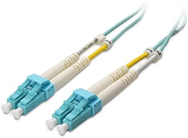 Main image of Cable Matters 40Gb OFNP Plenum Rated Multimode Duplex 50/125 OM4 Fiber Cable, LC to LC Fiber Optic Cable - 98.4ft / 30m