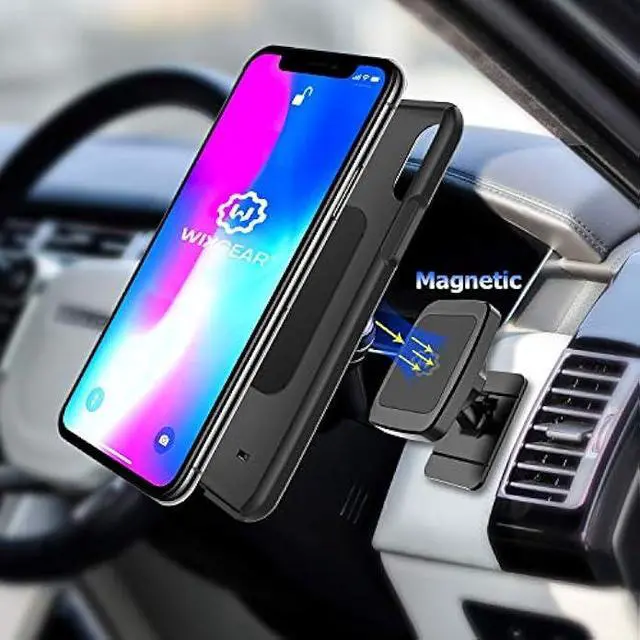 Alt view image 2 of 5 - WixGear Magnetic Phone Car Mount, Universal Stick On Dashboard Magnetic Car Mount Holder, for Cell Phones and Mini Tablets with Fast Swift-snap Technology, (Rectangle Stronger Design)