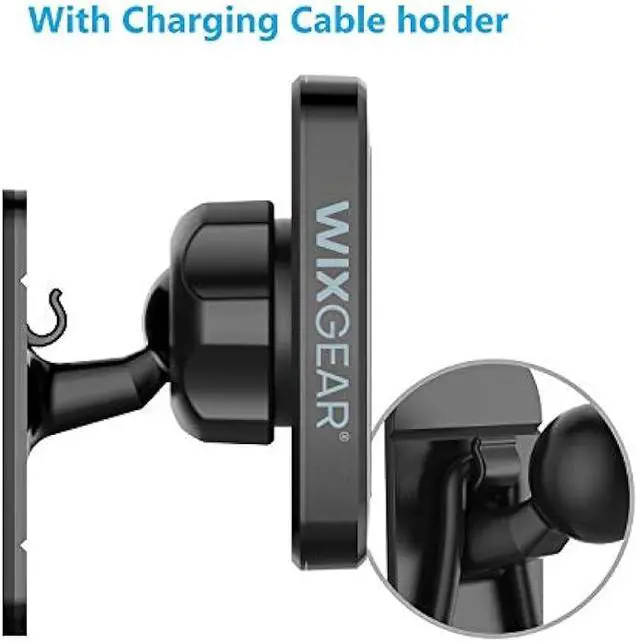 Alt view image 5 of 5 - WixGear Magnetic Phone Car Mount, Universal Stick On Dashboard Magnetic Car Mount Holder, for Cell Phones and Mini Tablets with Fast Swift-snap Technology, (Rectangle Stronger Design)