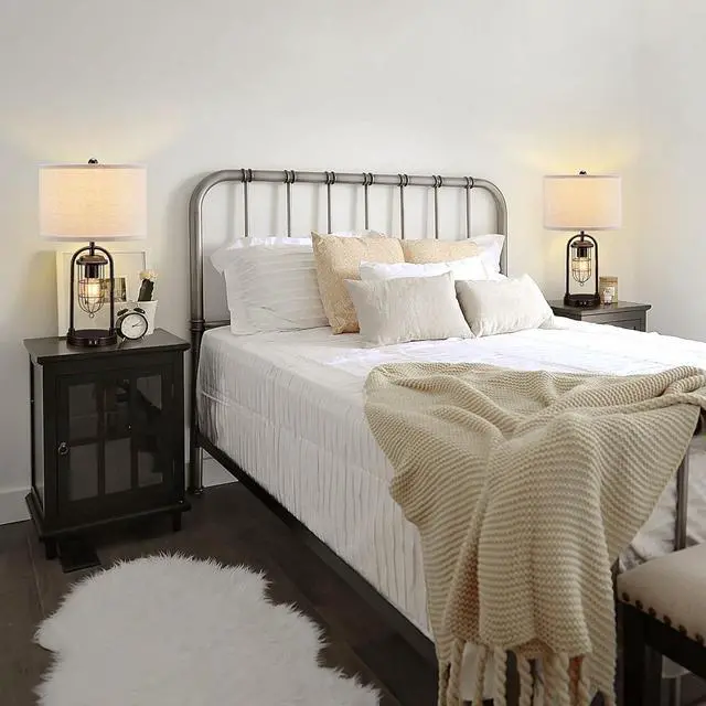 Alt view image 6 of 7 - KAWOTI Set of 2 Farmhouse Table Lamps with USB Ports and Night Light Modern Nightstand Lamp for Living Room BedroomBulbs Included