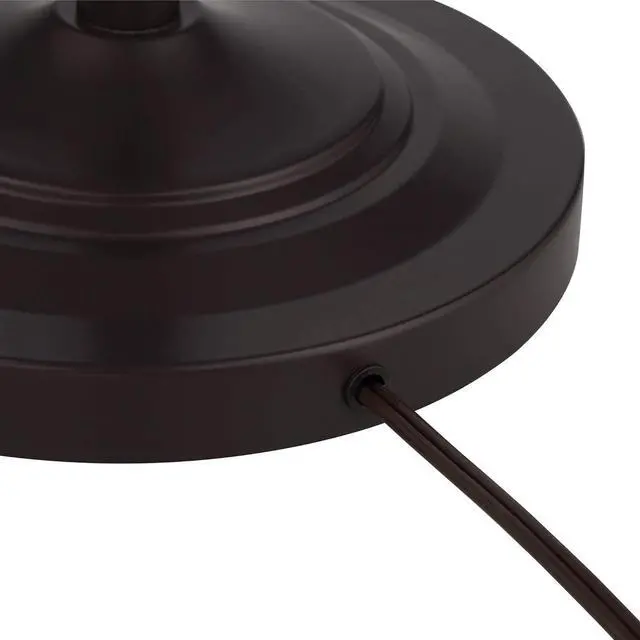 Alt view image 7 of 7 - 360 Lighting Carter Traditional Table 3 Piece Floor and Table Lamp Set Bronze Metal Oatmeal Drum Shade Decor for Living Room Bedroom House Bedside Nightstand Home Office Reading Family