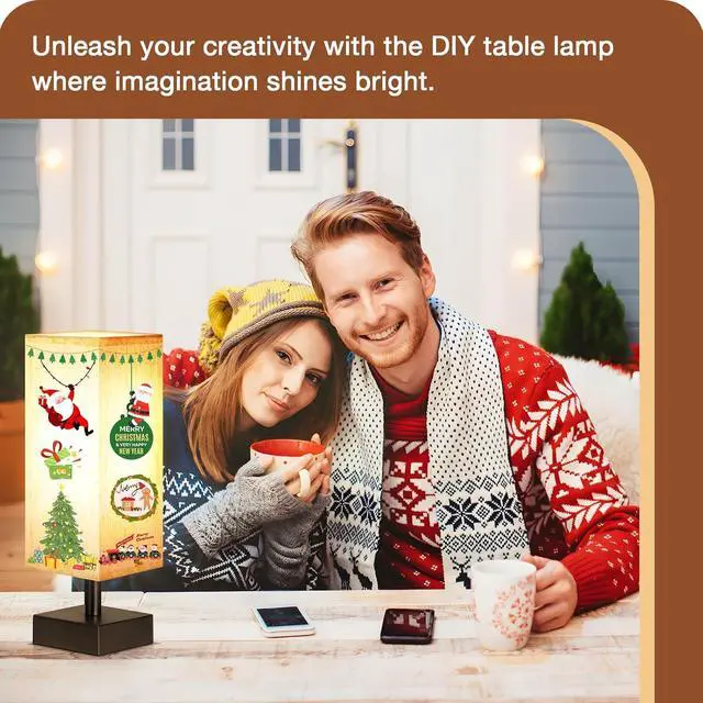 Alt view image 5 of 6 - aooshine Beige Bedroom Table Lamp Set - Bedside Lamps for Nightstand Set of 2, Minimalist Lamps for Desk, Dorm, Kids Room, Bulb Not Included