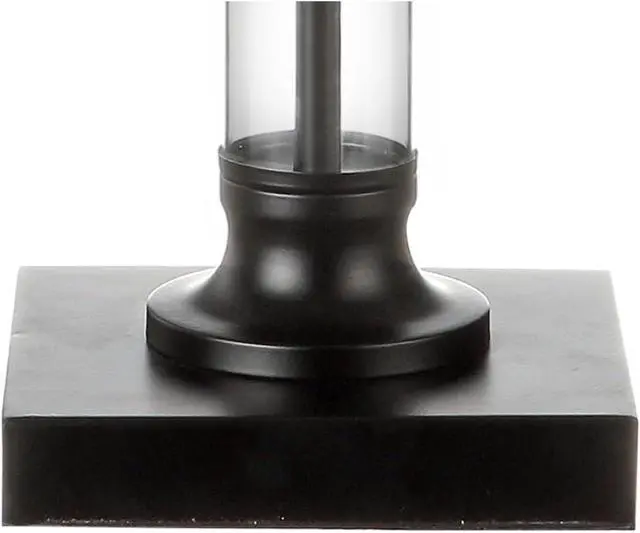 Alt view image 5 of 7 - JONATHAN Y JYL1008A-SET2 Set of 2 Table Lamps Mason 30" Glass and Metal LED Table Lamp Bedside Desk Nightstand Lamp for Bedroom Living Room Office College Bookcase LED Bulbs Included, Black/Clear