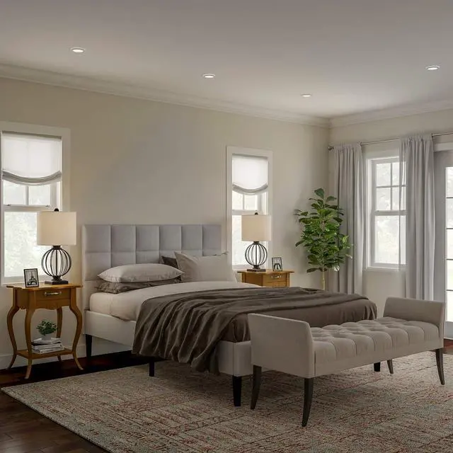 Alt view image 6 of 6 - Modern Table Lamps - Set of 2 Wrought Iron Open Cage Lights with LED Bulbs - Rustic Farmhouse Style for Living Room or Bedroom by Lavish Home (Black)