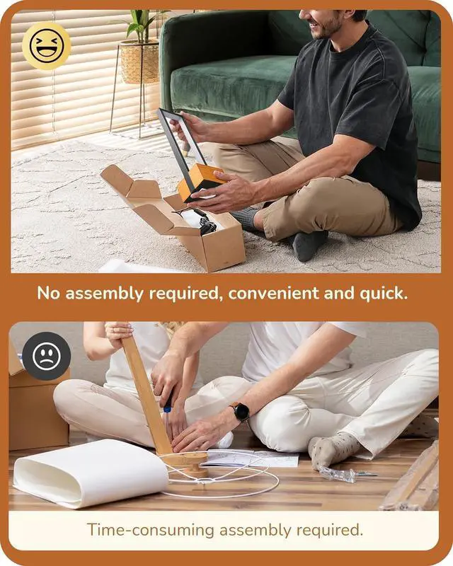 Alt view image 6 of 7 - EDISHINE LED Table Lamp, Wooden Bedside Lamp with 3 Color Temperatures, Dimmable Square Nightstand Lamp for Bedroom Living Room, Complete Dark Rose Wood Color Base