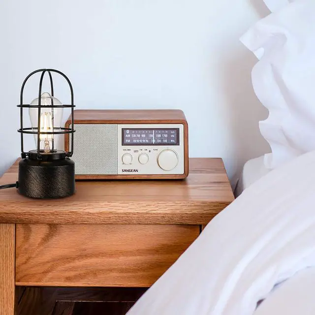 Alt view image 7 of 7 - Haian Support     for Small Spaces - 3 Way Dimmable Industrial Bedside Lamp - Steampunk Antique Nightstand Desk for Bedroom, Living Room (Bulb Included)