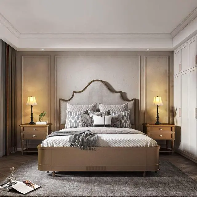 Alt view image 2 of 7 - 2 Pack Vintage Style Buffet Table Lamp, Traditional Bedside Lamps, Tall Table Lamp Set of Two for Living Room, Bedroom