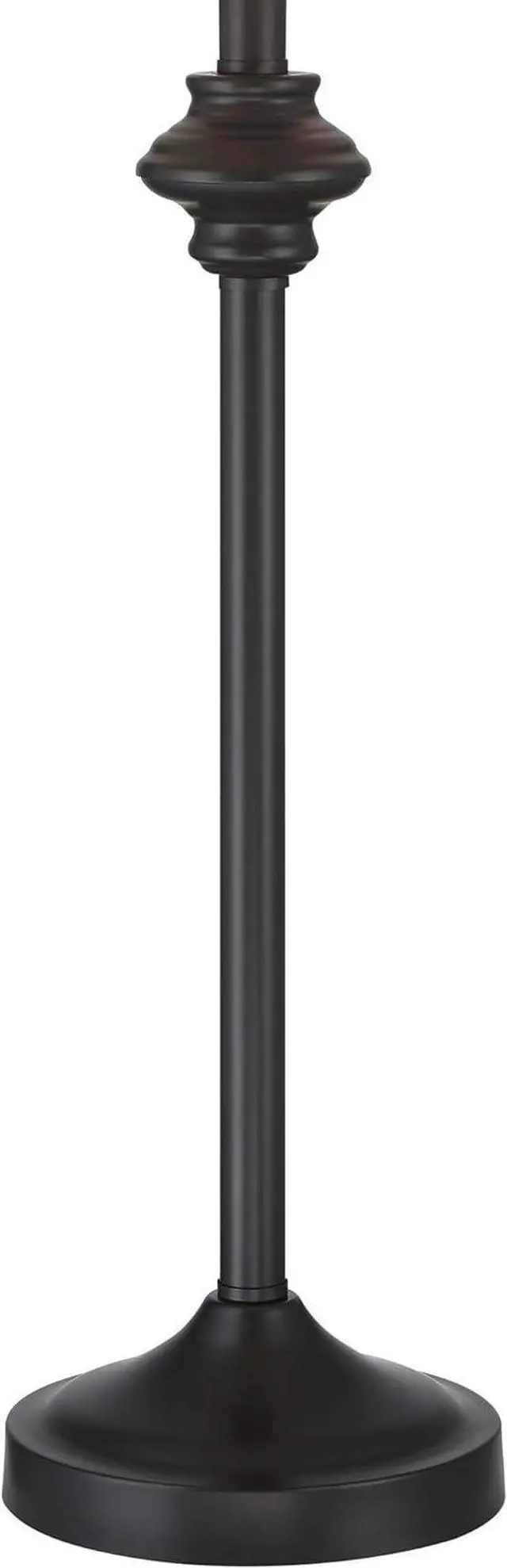 Alt view image 7 of 7 - 360 Lighting Lynn Modern Industrial Buffet Table Lamps 26" Tall Skinny Set of 2 Dark Bronze Brown Metal Oatmeal Fabric Drum Shade for Living Room House Home Dining Office Entryway Family Decor