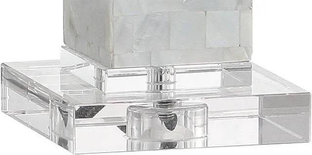 Alt view image 4 of 7 - JONATHAN Y JYL1053A-SET2 Set of 2 Table Lamps Noelle 28.5" Seashell LED Table Lamp Coastal Contemporary Bedside Desk Nightstand Lamp for Bedroom Living Room Office College Bookcase, White