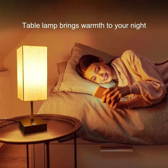 Alt view image 2 of 6 - comzler 2 Pack Table Lamp, Rechargeable Cordless Lamp with 4400mAh Portable 3 Level Brightness and Stepless Dimming, Small Lamp for Outdoor Camping Indoor Bedroom