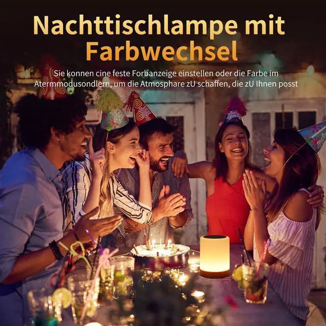 Alt view image 7 of 7 - OORUN Touch Bedside Table Lamp,13 RGB Colors & 5 Brightness, USB Rechargeable Desk Lamp, Remote Control Dimmable Light with RGB Color Changing,Portable Lamp for Baby (2 Pack Brown)