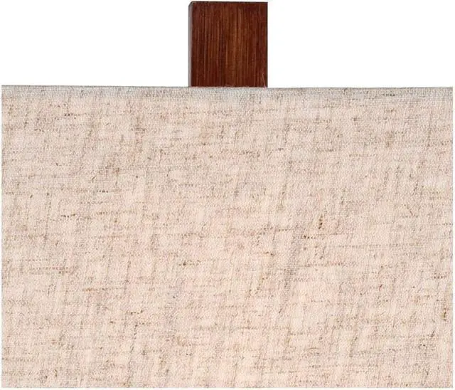 Alt view image 6 of 6 - 360 Lighting Darryl Modern Accent Table Lamps 23" Tall Set of 2 Faux Wood Rectangular Block Brown Tan Fabric Shade for Bedroom Living Room House Home Bedside Nightstand Office Entryway Kids