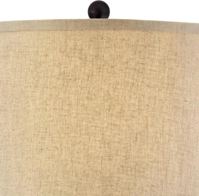 Alt view image 3 of 7 - Regency Hill Country Cottage Tropical Natural Table Lamp 29" Tall Brown Woven Wicker Pattern Beige Linen Drum Shade Decor for Living Room Bedroom House Home Dining Office Reading Entryway