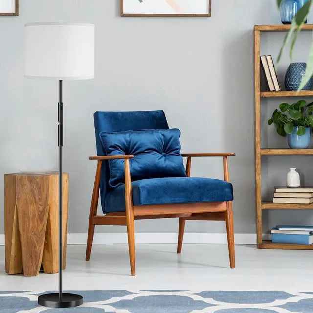 Alt view image 6 of 7 - PARTPHONER Floor Lamp for Living Room Bedroom, 65 Modern Tall Lamp Simple Design Standing Lamps | 3 Color Temperature Rotary Switch Floor Lamp Suitable for Bedroom, Study Room, Office