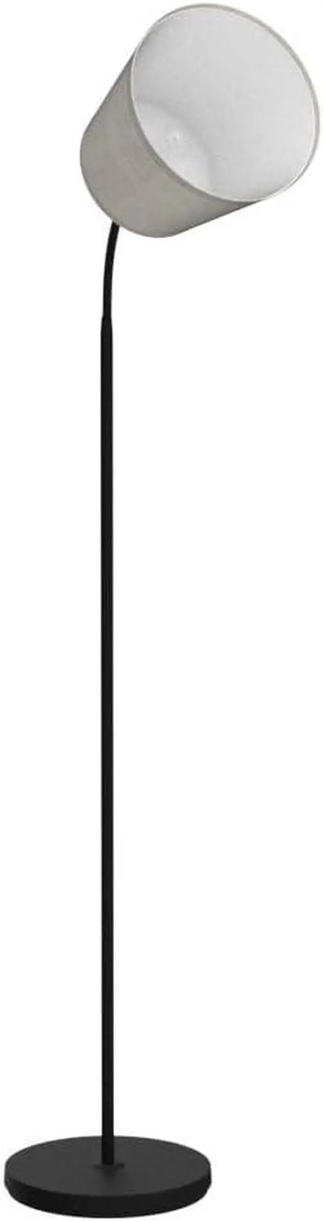 Alt view image 4 of 7 - LED Floor Lamp, Standing Lamp for Living Room with Linen Lamp Shade,Adjustable Gooseneck Modern Reading Light,Floor Lamps for Bedroom,Office,Farmhouse,12W LED Bulb Included