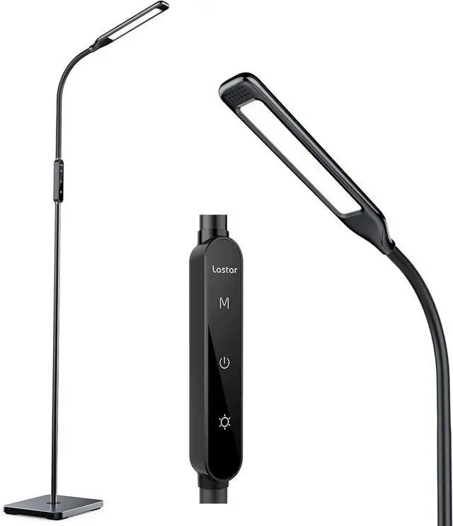 Main image of LASTAR LED Floor Lamp, Reading Lamp with 3000K-6000K & 4 Brightness Levels, Dimmable Standing Lamps for Living Room, Office with Flexible Gooseneck,Timer & Memory Function