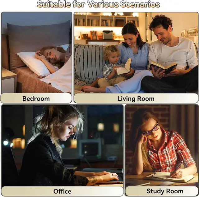 Alt view image 5 of 7 - LIGHTVERSE Floor Lamp for Living Room 360° Magnetic Bright Lights, Cordless Standing Corner Lamps 3 Ways to Use Adjustable Height, 3 Color Stepless Dimmable Light Gift for Family Friends