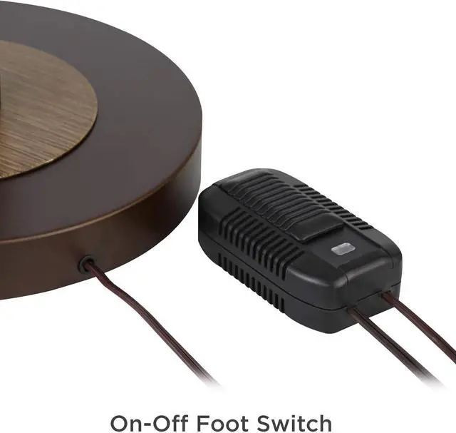 Alt view image 5 of 7 - Franklin Iron Works Astoria Rustic Farmhouse Industrial Standing Floor Lamp Tree 3-Light 71" Tall Bronze Faux Wood Faux Tea Alabaster Glass for Living Room Reading House Bedroom Home Office