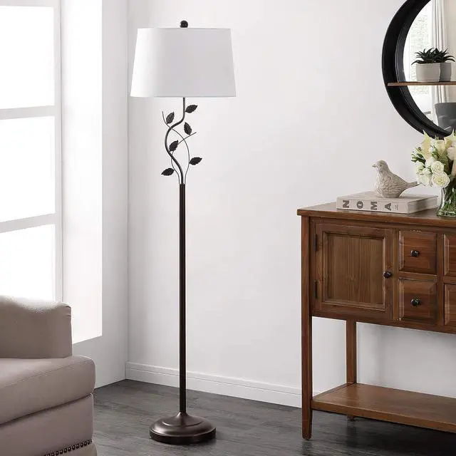 Alt view image 3 of 5 - Safavieh Lighting Collection Rudy 62-inch Black Iron Floor Lamp (LED Bulb Included)