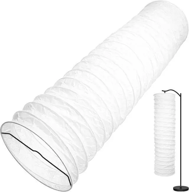 Main image of Uonlytech Paper Floor Lamp Shades Nordic Style Table Light Cover Barrel Chandelier Protector for Home Hotel Bedside Desk Wall Floor Lamp