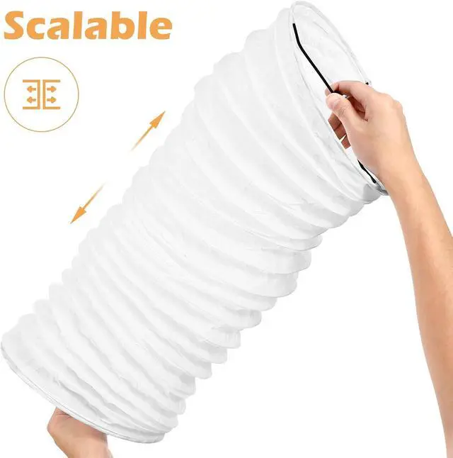 Alt view image 3 of 7 - Uonlytech Paper Floor Lamp Shades Nordic Style Table Light Cover Barrel Chandelier Protector for Home Hotel Bedside Desk Wall Floor Lamp