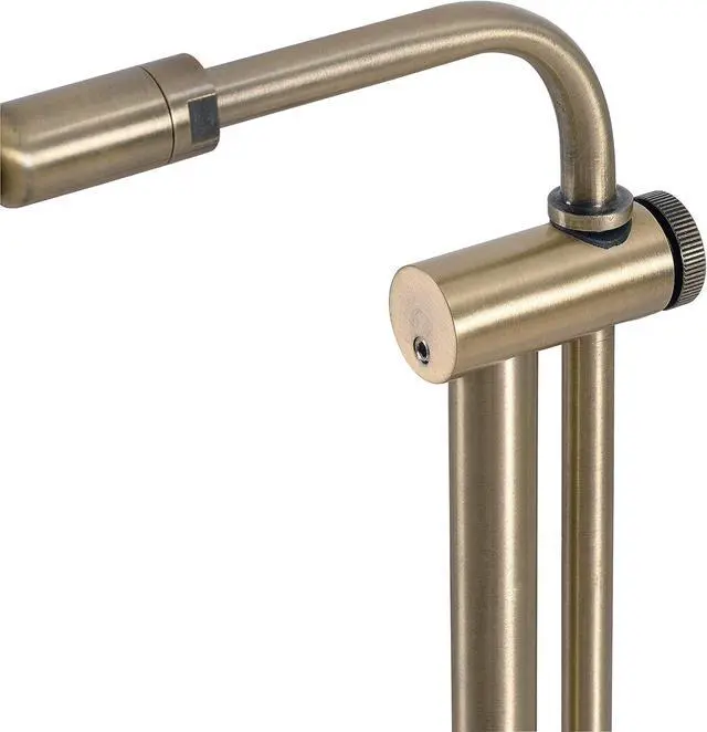 Alt view image 6 of 7 - Kenroy Home 33055AB Denton Floor Lamp with Antique Brass Finish, Classic Style, 50" Height, 10.125" Width, 19.5" Depth