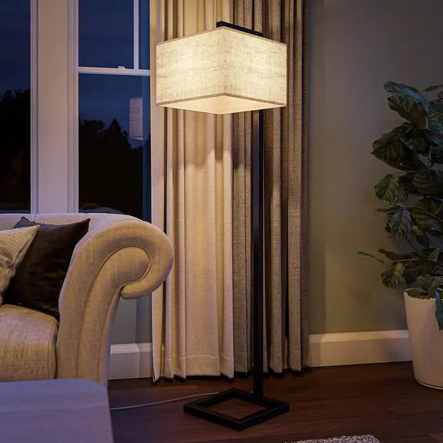 Alt view image 3 of 7 - Kenroy Home Casual Floor Lamp,64 Inch Height, 15 Inch Width,17.5 Inch Ext. with Oil Rubbed Bronze Finish