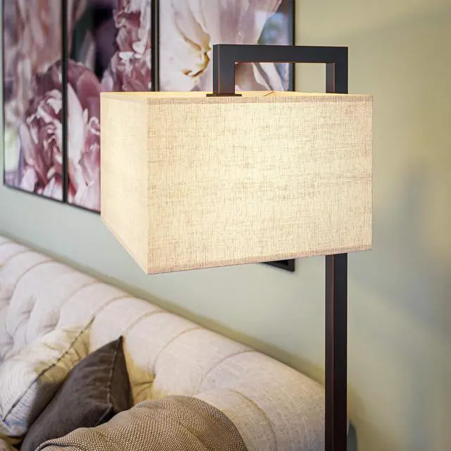 Alt view image 6 of 7 - Kenroy Home Casual Floor Lamp,64 Inch Height, 15 Inch Width,17.5 Inch Ext. with Oil Rubbed Bronze Finish