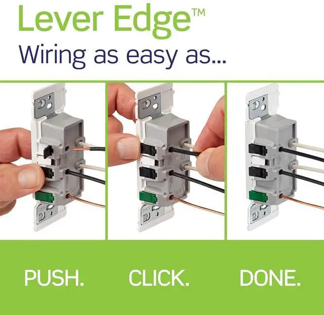 Alt view image 3 of 7 - Leviton Lever Edge 20 Amp 10-Pack, Tamper-Resistant Duplex Receptacle Outlet, E5825-0MW, White