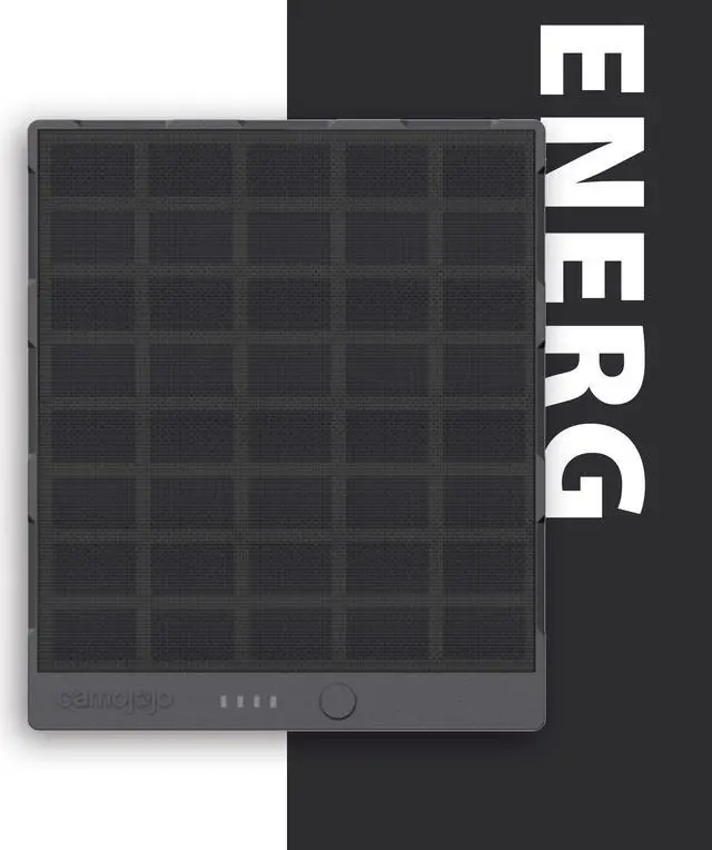 Alt view image 2 of 7 - Camojojo EnerG Solar Panel Portable for Trail Camera, Solar Charger Compatible with 6V / 12V Devices, 5000 mAh Rechargeable Li-ion Battery, up to 22% Convert Rate, IP66 Waterproof