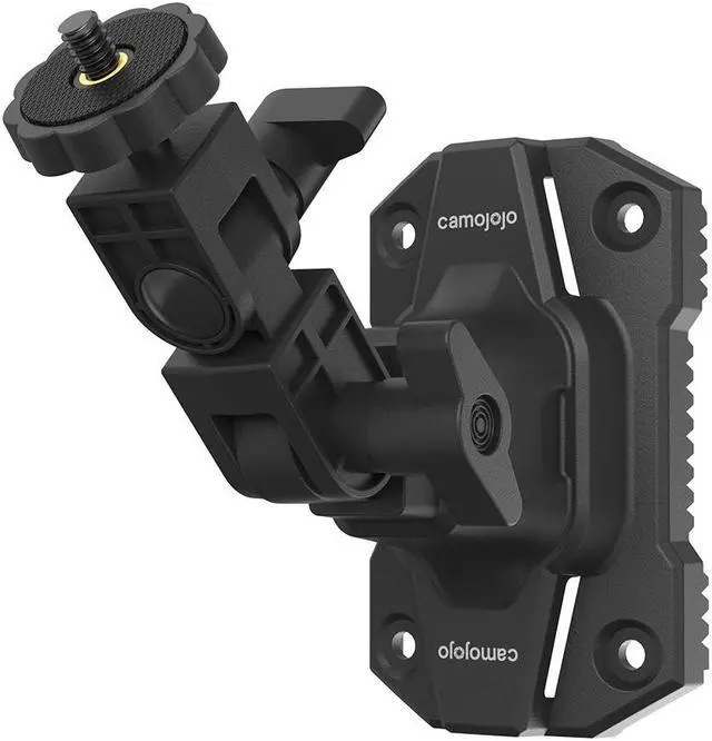 Main image of Camojojo Trail Cameras Mounting Bracket with 1/4" -20 Threaded Insert 360°Rotating Adjustable Holder for Outdoor Hunting Gear Accessory, Game Camera Holder Monitor Stand Hunting Camera Kit