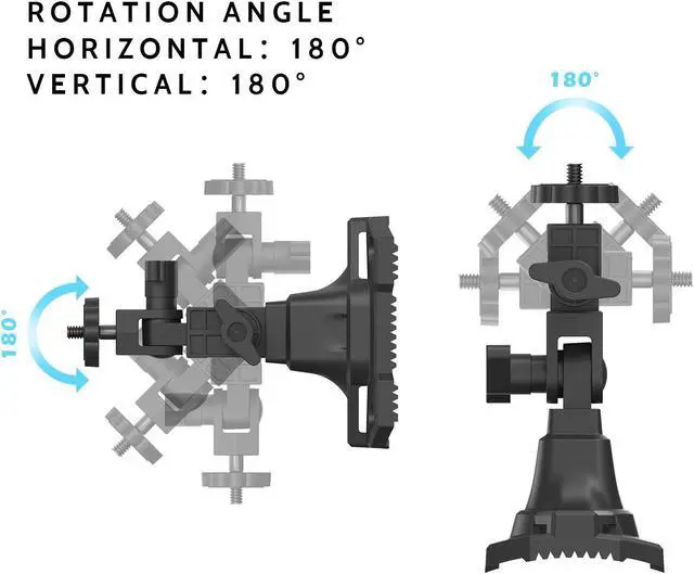 Alt view image 3 of 6 - Camojojo Trail Cameras Mounting Bracket with 1/4" -20 Threaded Insert 360°Rotating Adjustable Holder for Outdoor Hunting Gear Accessory, Game Camera Holder Monitor Stand Hunting Camera Kit