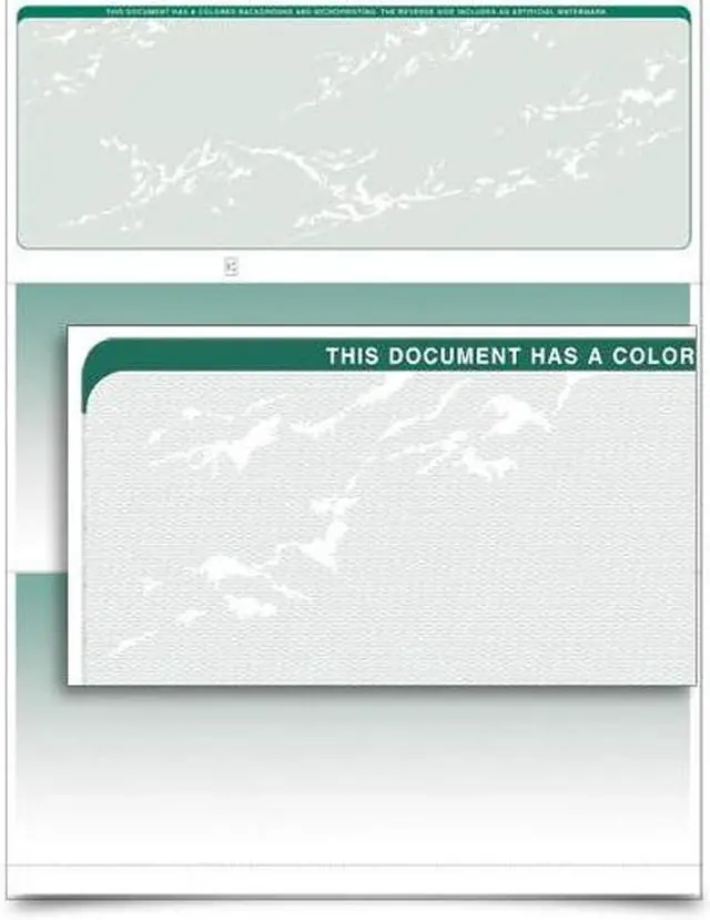 Main image of VersaCheck - Form 1000 - Prestige - Green - 250 Sheets