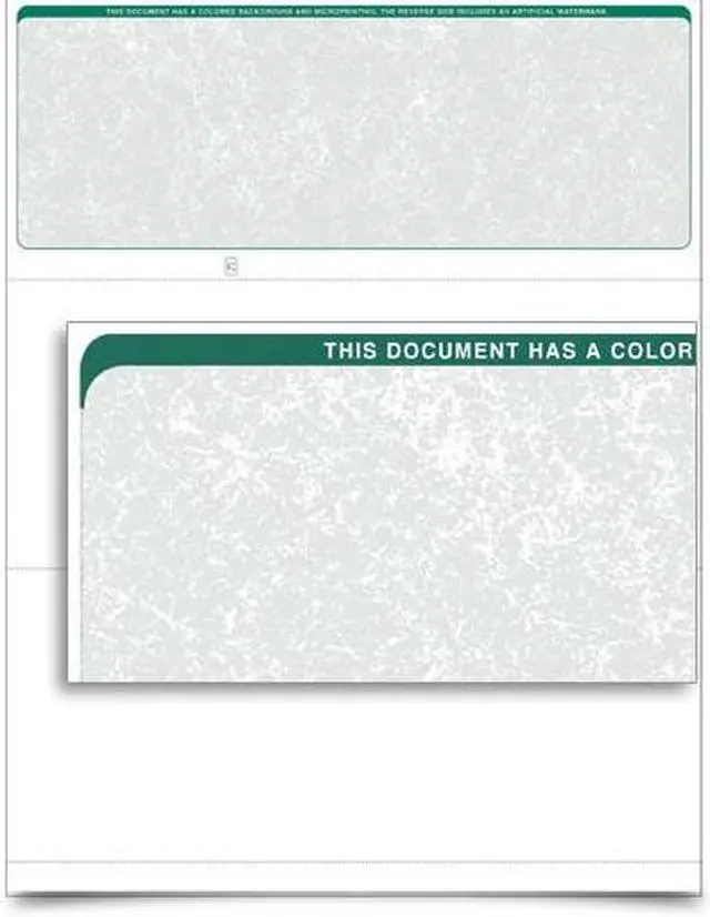 Main image of VersaCheck - Form 1000 - Classic - Green - 250 Sheets
