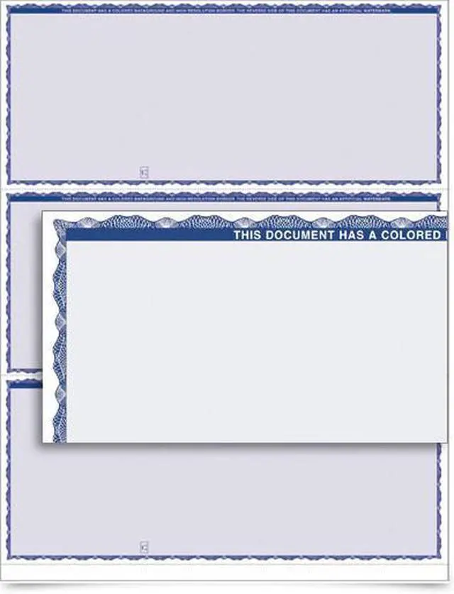 Main image of VersaCheck - Form 3000 - Premium - Blue - 250 Sheets
