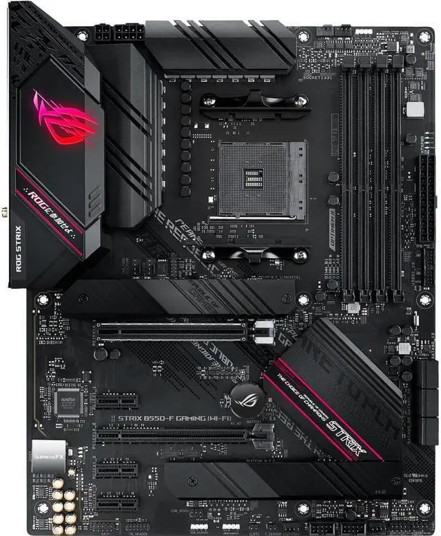 Alt view image 2 of 6 - ASUS ROG STRIX B550-F GAMING WIFI AMD Socket B550 AM4 ATX M.2 Desktop Motherboard