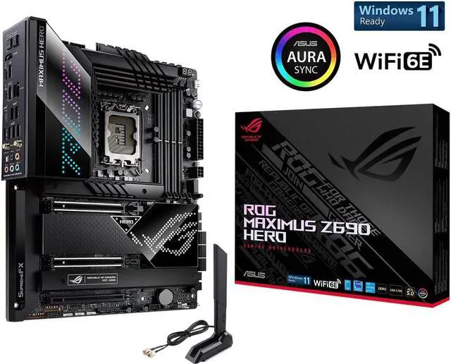 Main image of ASUS ROG MAXIMUS Z690 HERO DDR5 Intel Z690 1700 LGA ATX Desktop Motherboard