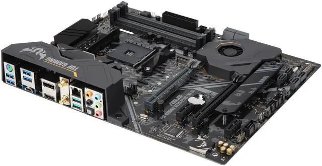 Alt view image 4 of 6 - ASUS TUF Gaming X570-Plus (Wi-Fi) ATX AM4 Motherboard with PCIe 4.0, Dual M.2, 12+2 with Dr. MOS Power Stage, HDMI, DP, SATA 6Gb/s, USB 3.2 Gen 2 and Aura Sync RGB Lighting