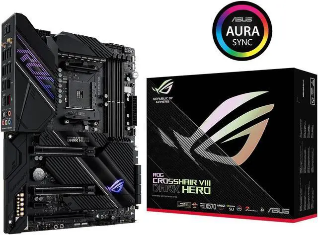 Main image of ASUS ROG Crosshair VIII Dark Hero AM4 AMD X570S SATA 6Gb/s ATX AMD Motherboard