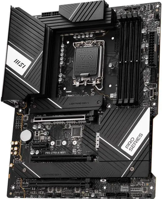Alt view image 6 of 11 - MSI PRO Z790-A WIFI DDR4 LGA 1700 Intel Z790 SATA 6Gb/s DDR4 ATX Motherboard