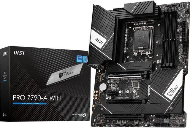 Main image of MSI PRO Z790-A WIFI DDR4 LGA 1700 Intel Z790 SATA 6Gb/s DDR4 ATX Motherboard