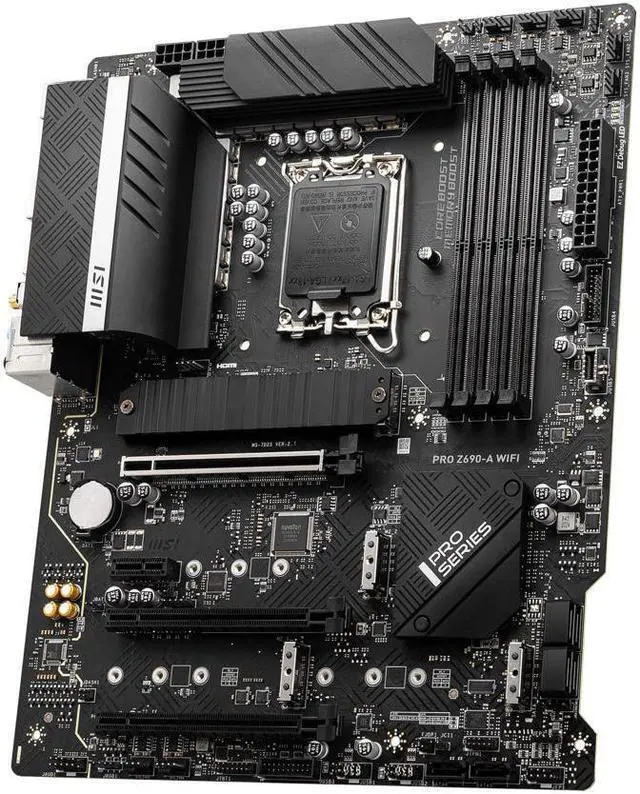 Alt view image 6 of 10 - MSI PRO Z690-A WIFI DDR5 LGA 1700 Intel Z690 SATA 6Gb/s ATX Intel Motherboard