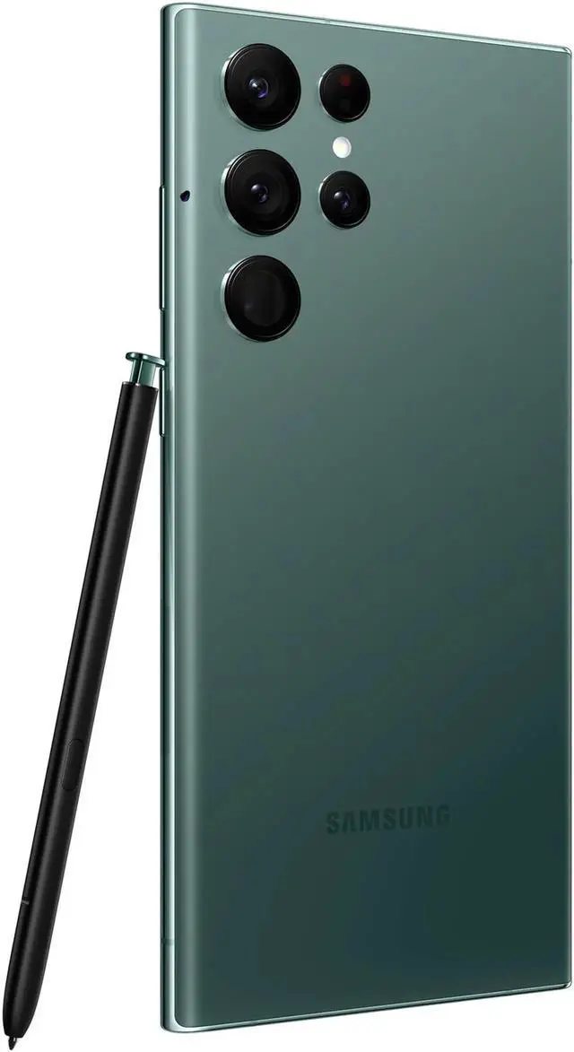 Alt view image 2 of 6 - Samsung Galaxy S22 Ultra 5G Smartphone Dual-SIM + eSIM 256GB ROM 12GB RAM GSM CDMA Factory Unlocked - Green (Grade A - Excellent Condition)