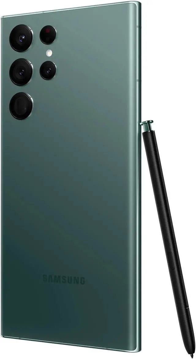 Alt view image 3 of 6 - Samsung Galaxy S22 Ultra 5G Smartphone Dual-SIM + eSIM 256GB ROM 12GB RAM GSM CDMA Factory Unlocked - Green (Grade A - Excellent Condition)