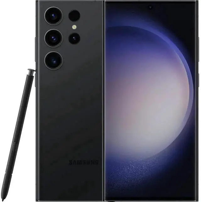 Main image of Samsung Galaxy S23 Ultra Dual (SIM + eSIM) Smartphone 256GB ROM 12GB RAM GSM CDMA Factory Unlocked - Phantom Black 100% BAT (Grade A - Excellent Condition)